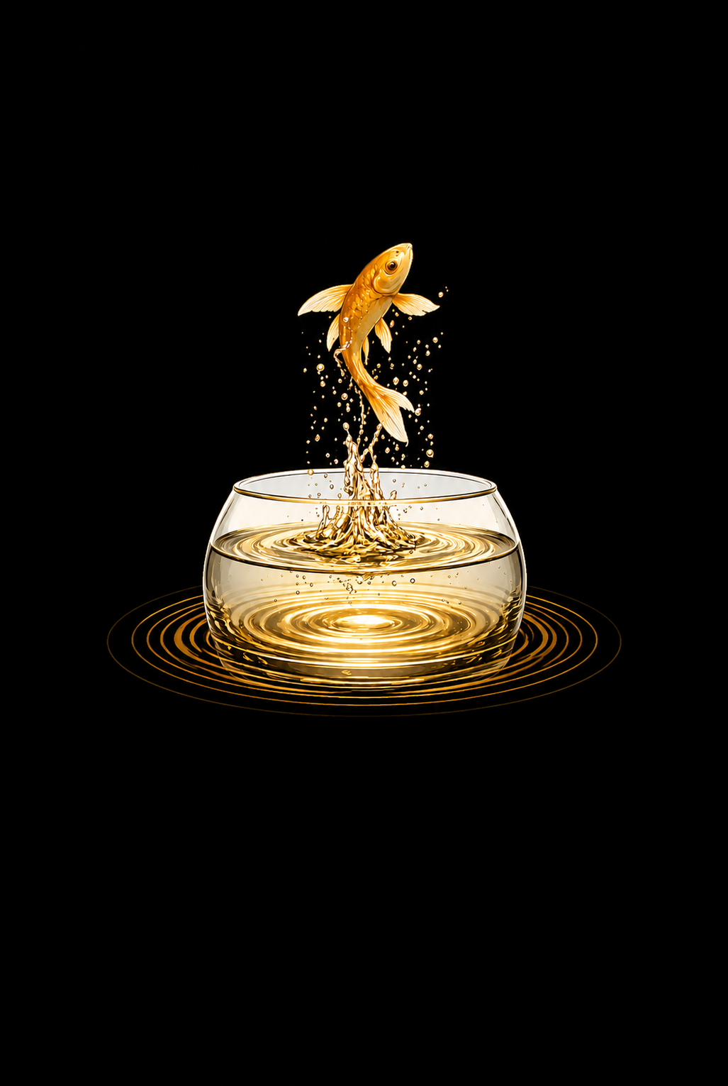 A fish jumping from its bowl — the discovery moment